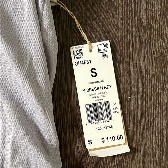 Adidas tennis Dress in Gray with Pink Highlights - Picture 3 of 7